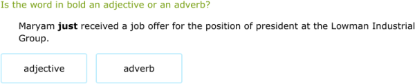 IXL - Is the word an adjective or adverb? (Secondary 1 English language ...