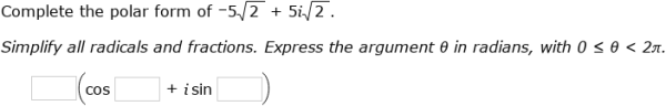 IXL - Convert complex numbers from rectangular to polar form (Higher 2 ...