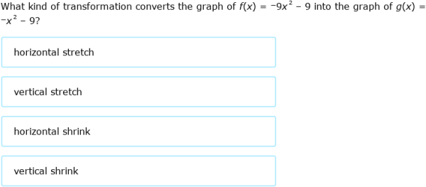 IXL - Describe function transformations (Higher 2 maths practice)