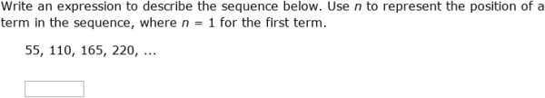 IXL - Write variable expressions for arithmetic sequences (Secondary 1 ...