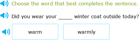 IXL - Choose between adjectives and adverbs (Primary 2 English language ...