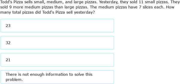 IXL - Word problems with extra or missing information (Primary 4 maths ...