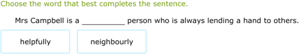 IXL - Choose between adjectives and adverbs (Primary 5 English language ...