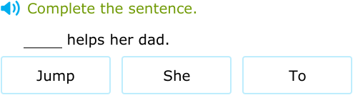 IXL - Complete the sentence with the correct sight word (Kindergarten 2 ...