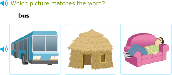 IXL - Choose the picture that matches the short u word (Kindergarten 2 ...