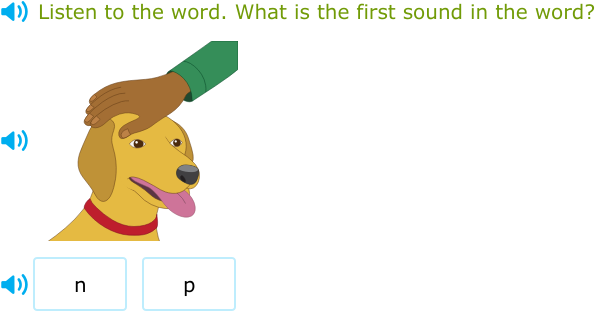 IXL - Identify the first sound in a word (Kindergarten 1 English ...