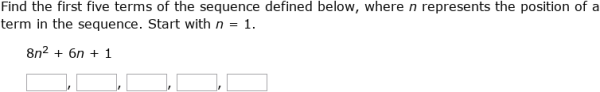 IXL - Evaluate variable expressions for sequences (Higher 1 maths practice)