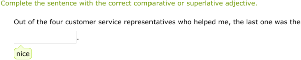 IXL - Form and use comparative and superlative adjectives (Secondary 2 ...